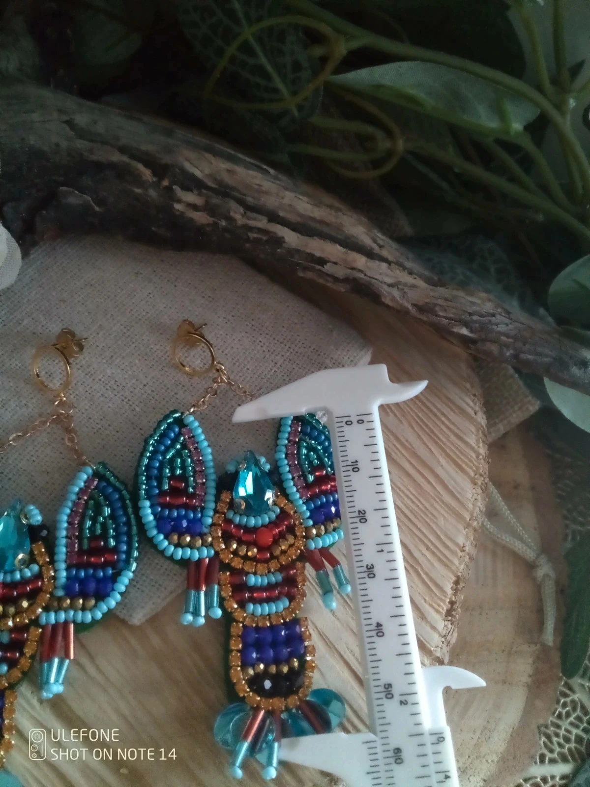 Pendientes bohemios langostas azules – photo 2